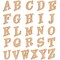 Wooden Alphabet Letters for DIY Crafts, 3D Letters for Home Wall Decor (4 In, 2 of each Letter, 52 Pieces)